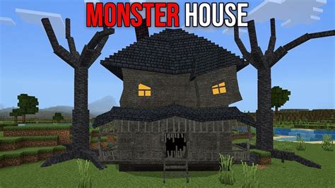 MONSTER HOUSE IN MINECRAFT (ADDON) - YouTube