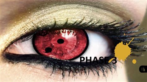 Sharingan Contacts - Naruto Cosplay Contact Lenses - YouTube