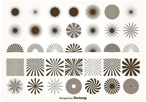 Vector Sunburst Shapes - Download Free Vector Art, Stock Graphics & Images