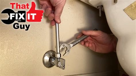 How to Replace a Old Toilet Shut Off Valve...RIGHT TOOLS FOR THE JOB ...