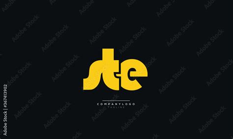 STE Letter Business Logo Design Alphabet Icon Vector Symbol Stock Vector | Adobe Stock