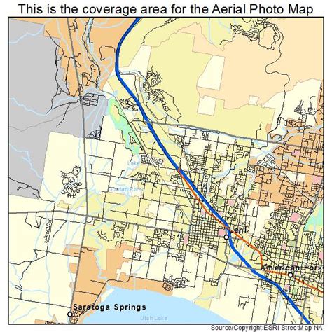 Aerial Photography Map of Lehi, UT Utah