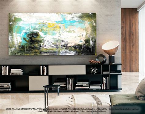 Abstract Painting on Canvas Office Decor -Modern Abstract Art, Original ...