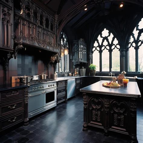 Premium AI Image | gothic style kitchen