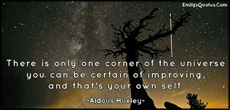 There is only one corner of the universe you can be certain | Popular inspirational quotes at ...