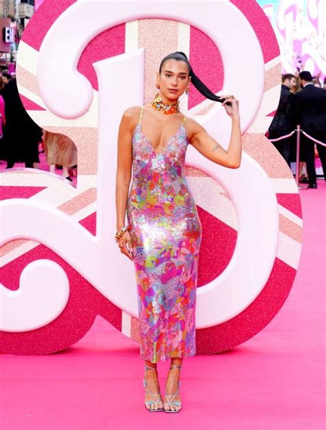 Dua Lipa Wore the Most Barbiecore Bodycon Gown for Barbie's London Premiere