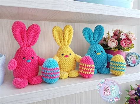 Crochet bunny with Easter egg free pattern | Amigurumi Space