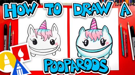 How To Draw A Unicorn Pooparoos - Mattel - Art For Kids Hub