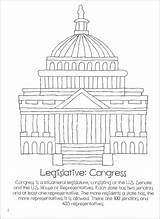 3 Branches Of Government Pages Coloring sketch template