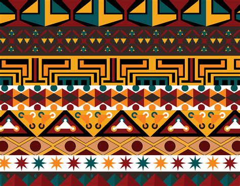 African tribal ethnic pattern traditional Design. Seamless African pattern. Vintage print for ...