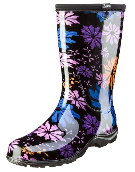 Sloggers Women's Rain & Garden Boots - Flower Power, Style 5016FP ...