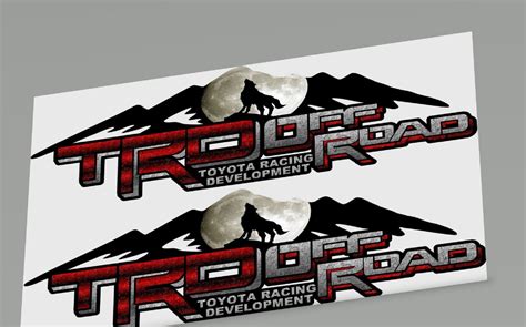 TRD Off Road Mountain Decals Stickers Truck Side Bed OEM | Etsy