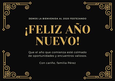 Plantillas para tarjetas de Año Nuevo gratis | Canva