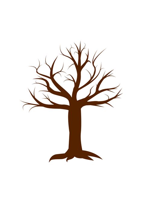 Winter Tree Silhouette without Leaves - free svg file for members - SVG Heart