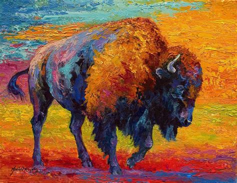 Spirit Of The Prairie - Bison Painting - Spirit Of The Prairie - Bison Fine Art Print | Buffalo ...