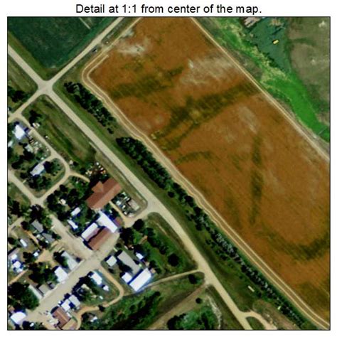 Aerial Photography Map of Almont, ND North Dakota