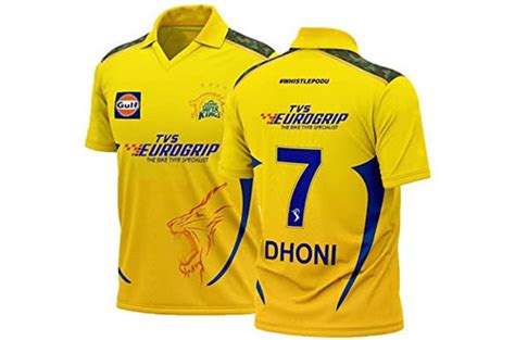 CSK Jersey Dhoni 7 2022 IPL | CraftyDeer