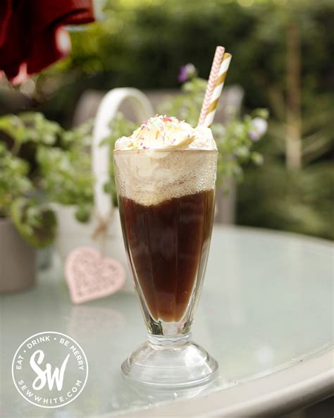 Boozy Cola Float Recipe - Fun Summer Cocktail by Sew White