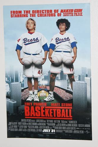 BASEketball movie poster - double sided