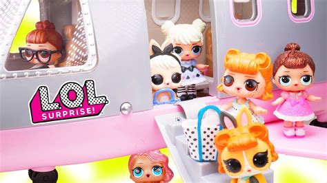 LOL Surprise Dolls + Lil Sisters get New Plane for Vacation with Pets - Toy Wave 2 Fizzy Video ...