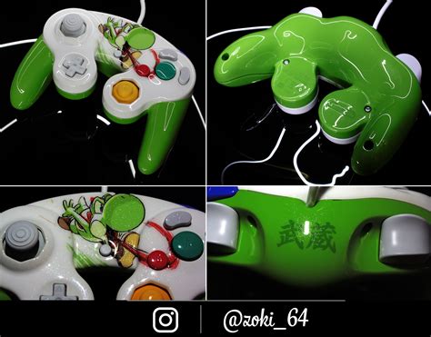 custom Yoshi gamecube controller by Zoki64 on DeviantArt