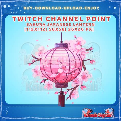 Sakura Japanese Lantern Channel Point / Emote Twitch Stream Emote Theme ...