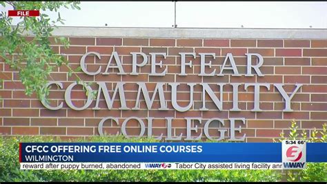 Cape Fear Community College offering free online courses - YouTube