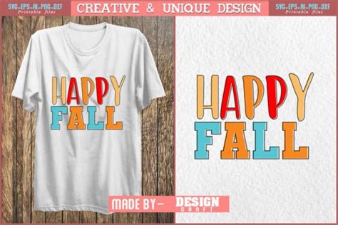 HAPPY FALL SVG, FALL SVG, CRAFTS DESIGN Graphic by Design Craft · Creative Fabrica