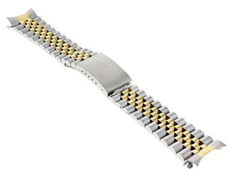 19MM JUBILEE WATCH REPLACEMENT BAND BRACELET FOR ROLEX TUDOR PRINCE TWO TONE | Ewatchparts