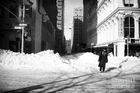 Snow on Broadway 1990s Photograph by John Rizzuto | Fine Art America