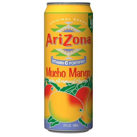 Arizona Mucho Mango Fruit Juice Cocktail, 23 Fl. Oz. - Walmart.com - Walmart.com