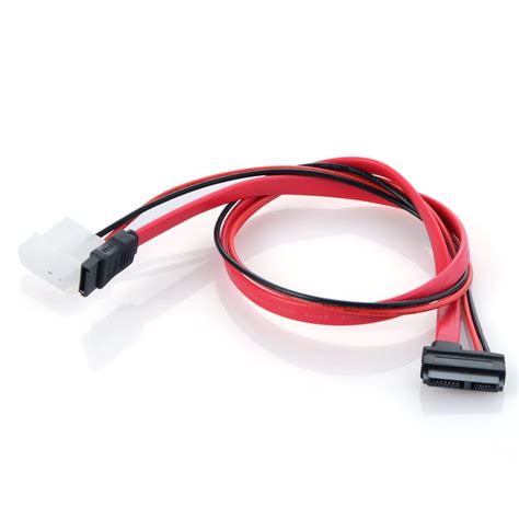 7 + 6 Pin Slimline SATA Cable for Slim Laptop SATA DVD CD RW Drive Power Adapter Cable Notebook ...