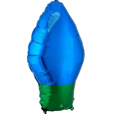 22" BLUE CHRISTMAS LIGHT BULB SHAPE, PACKAGED – A. L. Party Balloons