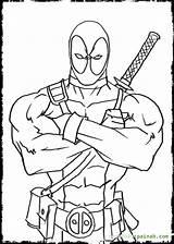 Deadpool coloring Pages To Download And print For free sketch template