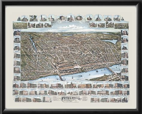 Haverhill MA 1893 Restored Map | Vintage City Maps