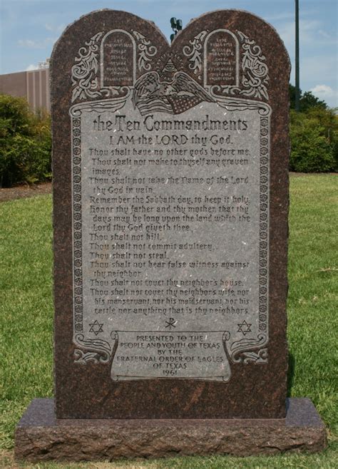 MaritimeQuest - Ten Commandments Monument, Austin, Texas