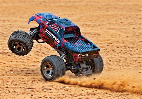 Traxxas 36076-4-RED Traxxas Stampede 2WD VXL Monster Trucks with Traxxas Stability Management ...