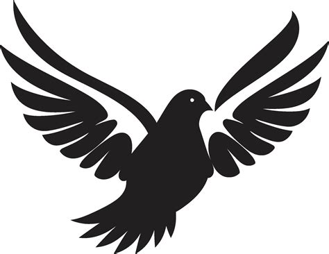 Black Dove Vector Logo with Text and Hand Drawn Background A Personal ...