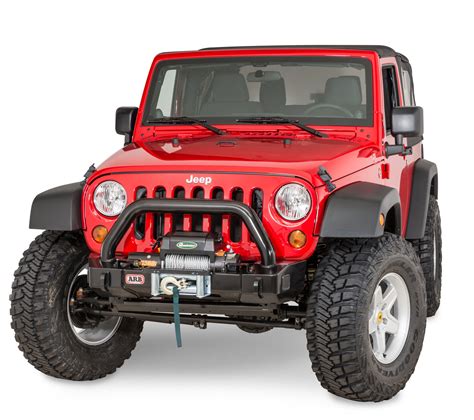 ARB 3450400 Front Stubby Winch Bumper for 07-18 Jeep Wrangler JK | Quadratec