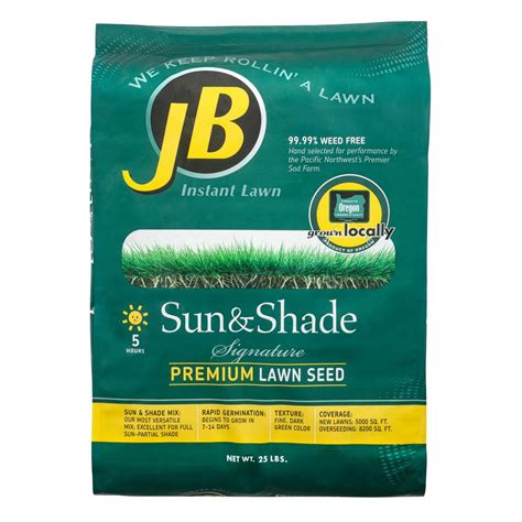 JB 25 lb. Sun and Shade Grass Seed-25Shade - The Home Depot