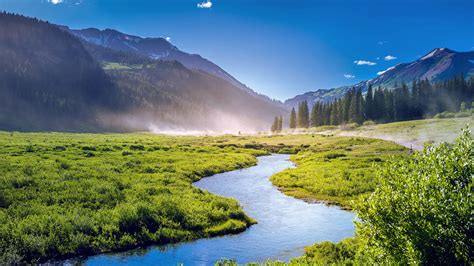 River And Mountains Colorado United States WQHD 1440P Wallpaper | Pixelz