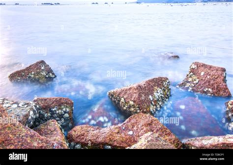 Natural scenery of the beach Stock Photo - Alamy