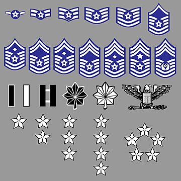 Air Force Vector Hd PNG Images, Us Air Force Rank Insignia For Officers ...