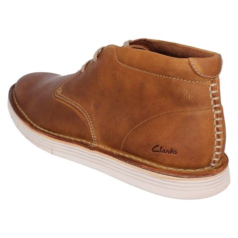 Mens Clarks Lace Up Casual Ankle Boots 'Forge Stride' | eBay