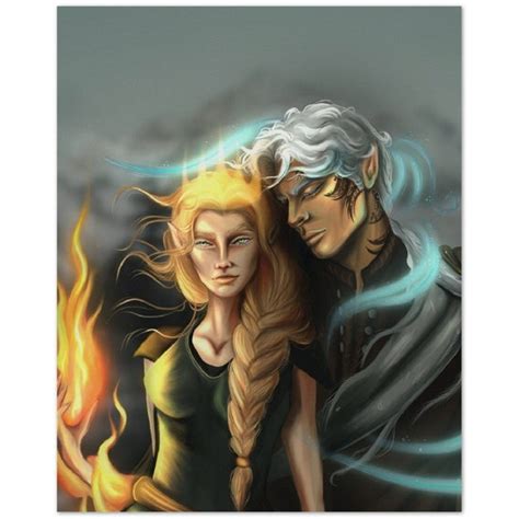 Officially Licensed Throne of Glass Fan Art Aelin and Rowan | Etsy