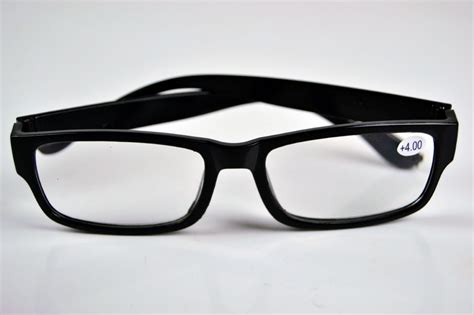 READING GLASSES BLACK PLASTIC FRAME - A.Bassa & Sons