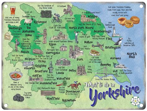 Yorkshire Map – The Original Metal Sign Company