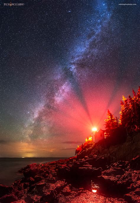 Interesting Photo of the Day: Vertical Panorama of Milky Way Over Acadia National Park