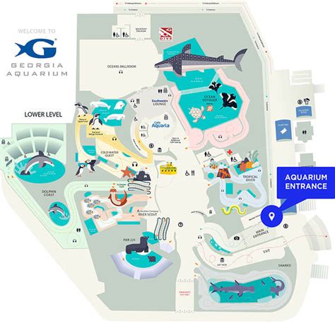 Georgia Aquarium Map Layout