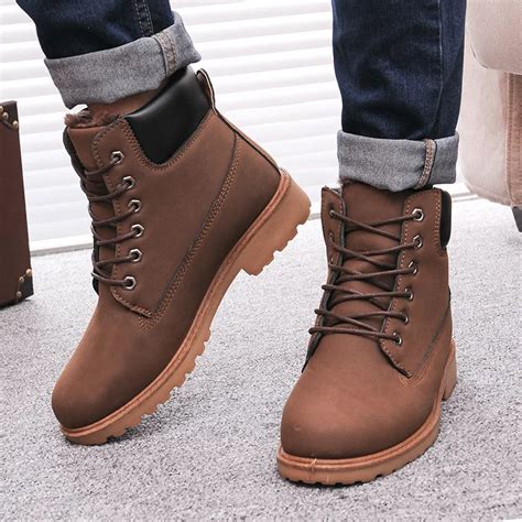 Aliexpress.com : Buy Men boots fashion Winter ankle snow shoes 2016 from Reliable boot sale ...